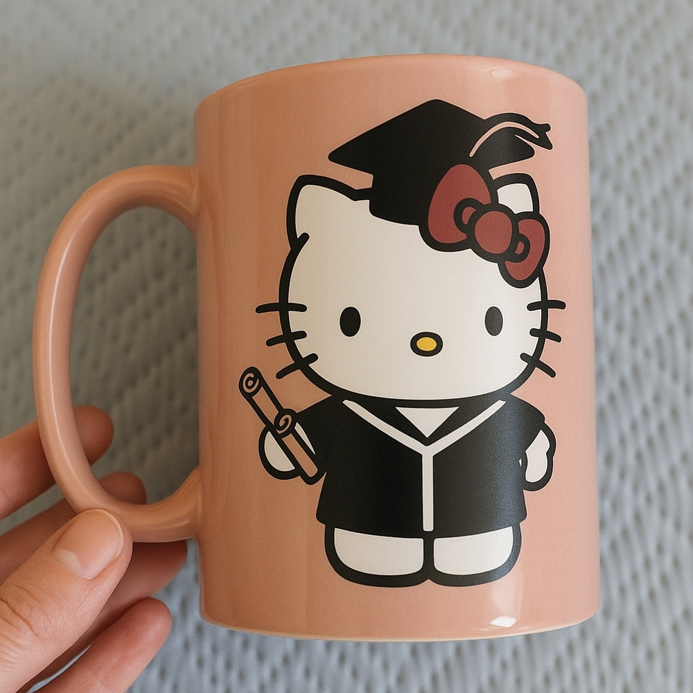 Hello Kitty Graduation Mug - Picture 2 of 2